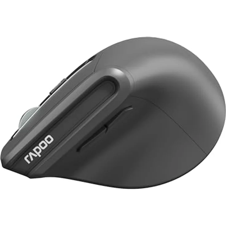 Rapoo EV310M, Optische Büro Maus mit 2400 DPI, Vertikale Ausführung, RF Wireless + Bluetooth, Schwarz – Bild 6