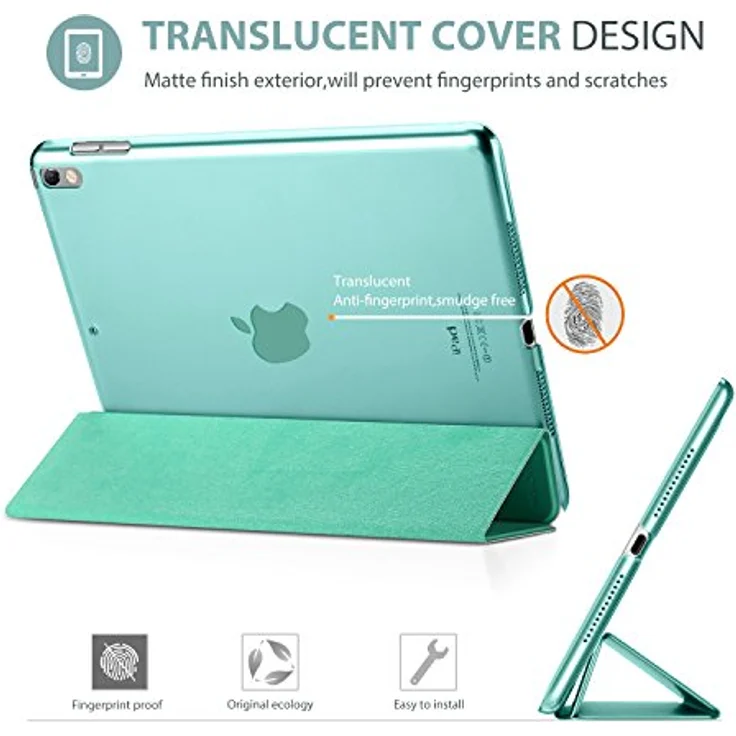 ProCase Hülle für 10,5 Zoll iPad Air 3 2019/iPad Pro 2017, Ultra Dünn mit transluzenter Rückseite und Auto Schlafen/Wachen Funktion – Mint – Bild 4