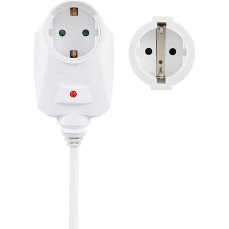 Sygonix SY-6248190 Strom Verlängerungskabel 16 A Weiß 1.50 m H05VV-F – Bild 3