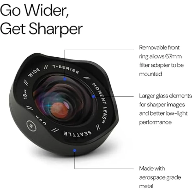 MOMENT Wide 18mm Lens T-Series, Weitwinkelobjektiv für Architektur- und Landschaftsaufnahmen, kompatibel mit iPhone 13 und neuer – Bild 5