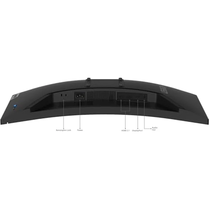 Lenovo Legion R27qc-30 - 27" gewölbter Spielemonitor (180Hz, 0,5ms MPRT, 16:9, 2560 x 1440 Pixel, HDMI+DP, 3Wx2 Lautsprecher, EyeSafe) VESA 100mm, Schwenk- und Einstellbar auf, Schwarz – Bild 9