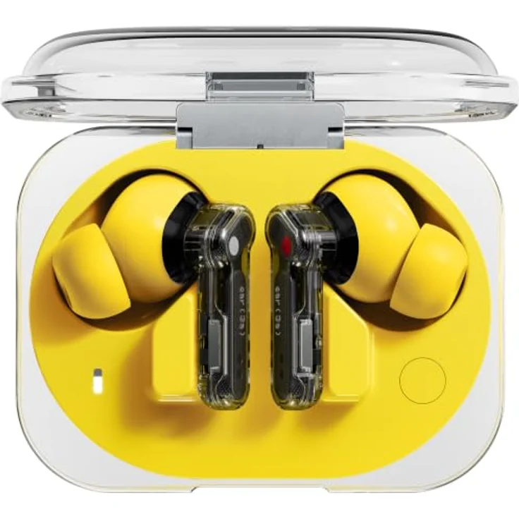 Nothing Ear (3a), Klangausgleichende Ohrhörer mit 45 dB Hybrid ANC, 12 mm dynamischer Bassverstärkung und 6 Mikrofonen für klare Anrufe, transparent – Bild 1