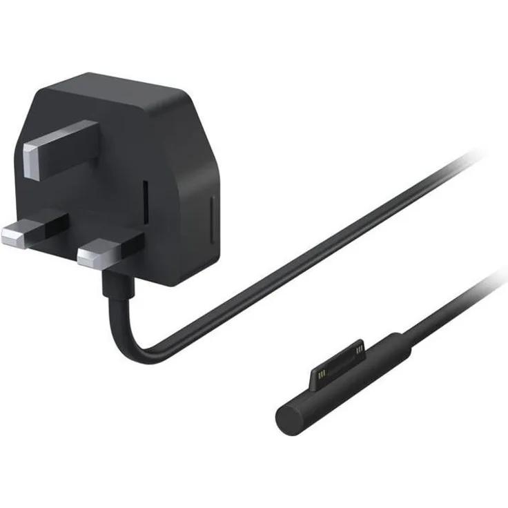 Microsoft Surface 65W Netzteil für Business, Notebook-Netzteil mit USB-Anschluss, Schwarz