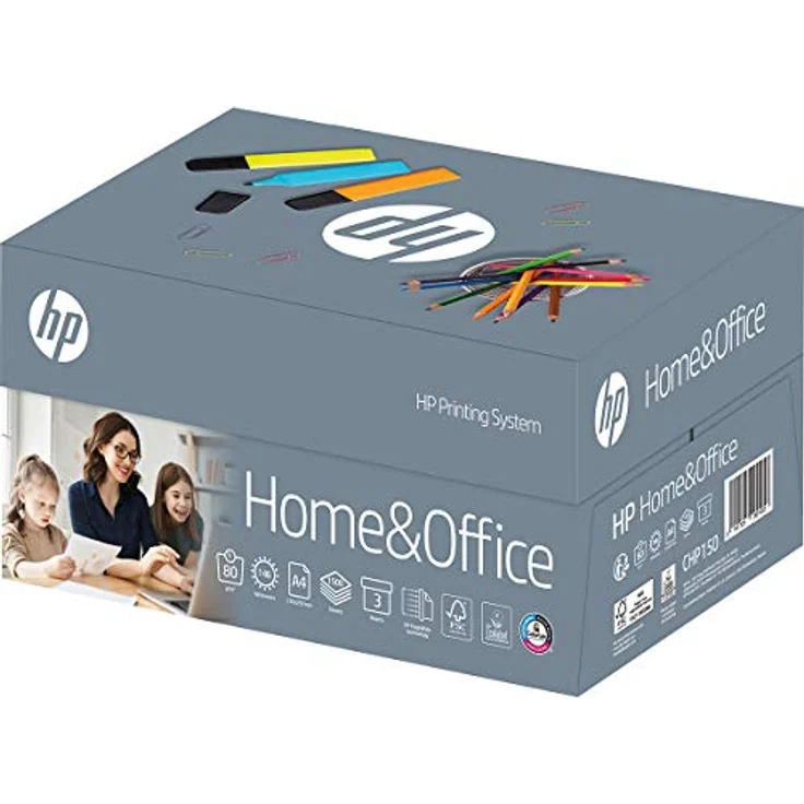 HP Druckerpapier CHP150 Home und Office TrioBox: A4 80g, 1500 Blatt (3x500) – Allround Kopierpapier für Zuhause und Büro – Bild 1