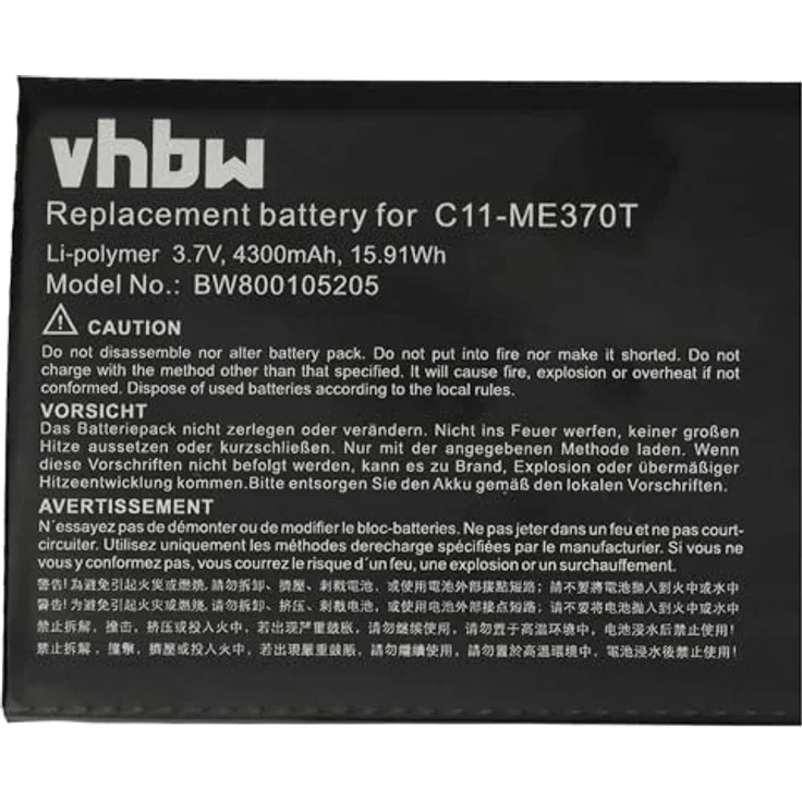 vhbw Akku für Google Nexus 7 32GB (2012), 4300 mAh li-Polymer, wiederaufladbar – Bild 5