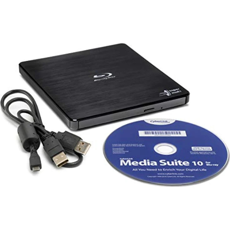 LG BP55EB40 Slim 6x6x6x BDRW 8Xdvd+Rw 6Xdvd+--R DL Blu-ray Brenner USB2.0 Rtl Black – Bild 5