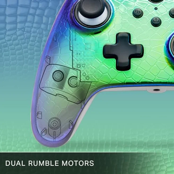 PowerA Advantage Kabelgebundener Controller Raptor Chrome (Xbox Series X), ergonomisches Gamepad mit 3 m USB-C-Kabel, erweiterbaren Gaming-Tasten und Doppel-Vibrationsmotoren – Bild 5