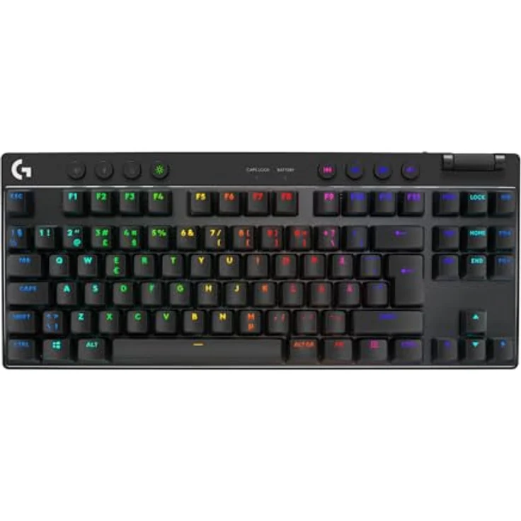 Logitech G PRO X TKL LIGHTSPEED, kabellose Gaming-Tastatur mit skandinavischem QWERTY-Layout, Schwarz – Bild 1