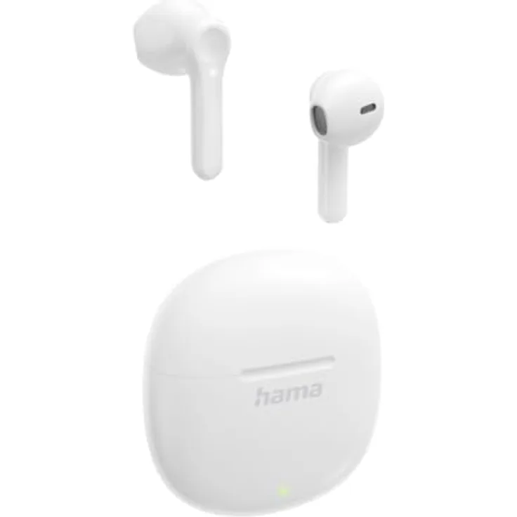 Hama Action One In-Ear Bluetooth Kopfhörer, True Wireless, 4 h Laufzeit, Weiß