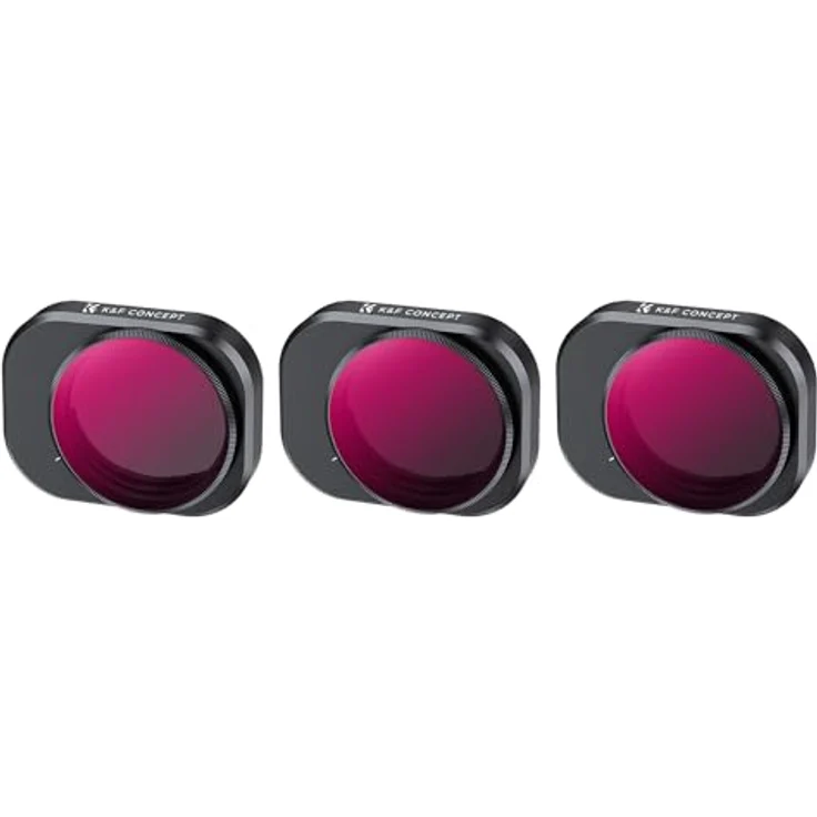 K&F Concept Mini 4 Pro ND/PL Filterset, 3 Stück ND8&PL, ND16&PL, ND32&PL, kompatibel mit DJI Mini 4 Pro, ultraleicht, kratzfest, wasserdicht – Bild 1