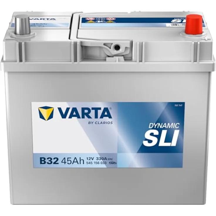 VARTA B32 Blue Dynamic 45Ah 330A Autobatterie, wartungsfrei, 12V, Schaltung 0