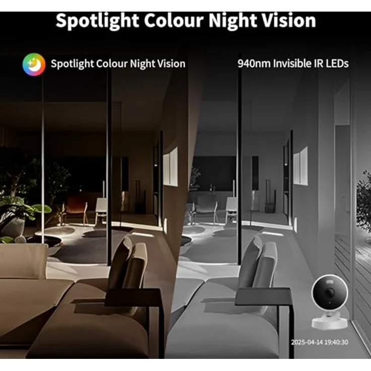 Aqara Camera G100, Netzwerkkamera mit 2K Auflösung, f/1.8 Blende, KI-gestützte Bewegungs- und Menschenerkennung, Schwarz – Bild 5