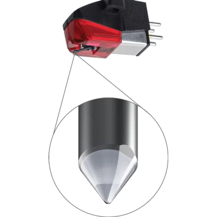 Audio-Technica AT-XP5 1,27 cm (1/2 Zoll) Halterung für elliptische DJ-Plattenspieler – Bild 2