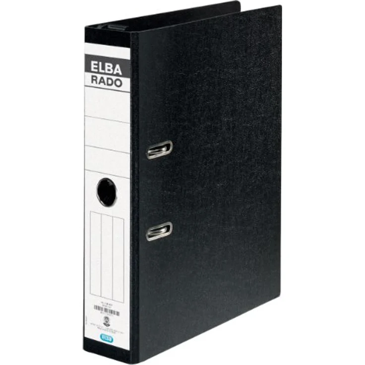 Generic Aktenordner Elba Hängeordner rado A4 7,5cm Rücken, Bügel Kunststoff, schwarz - Qualitäts-Hebelmechanik, umweltbewusst mit Blauem Umweltengel, stabiler Kartonmaterial – Bild 1