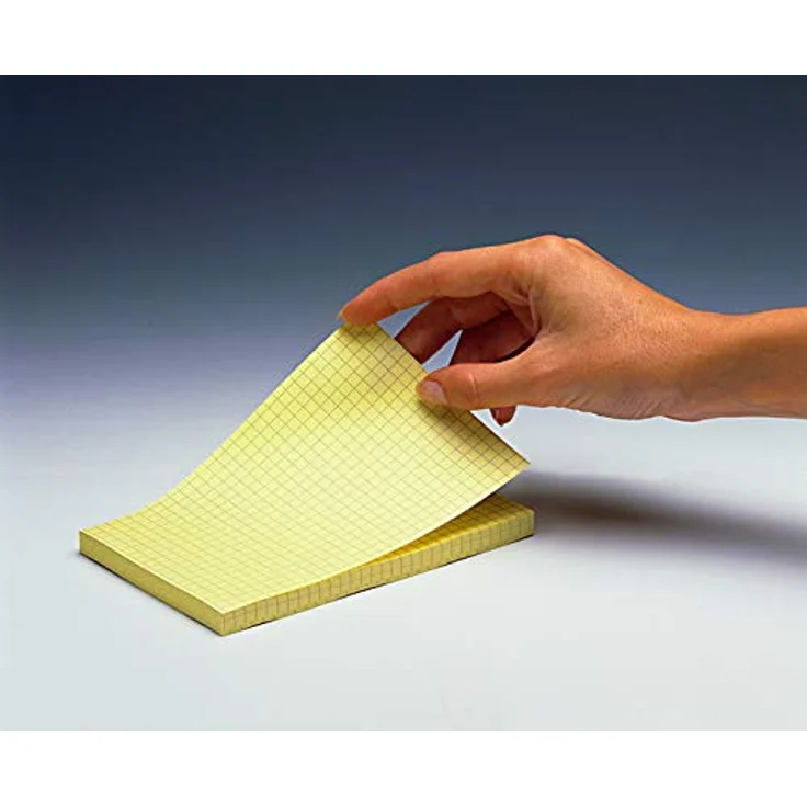 Post-it Notes Haftnotizblock 152x102mm, gelb kariert, VE=100 Blatt, rückstandsfrei entfernbar, wiederverwendbar – Bild 3