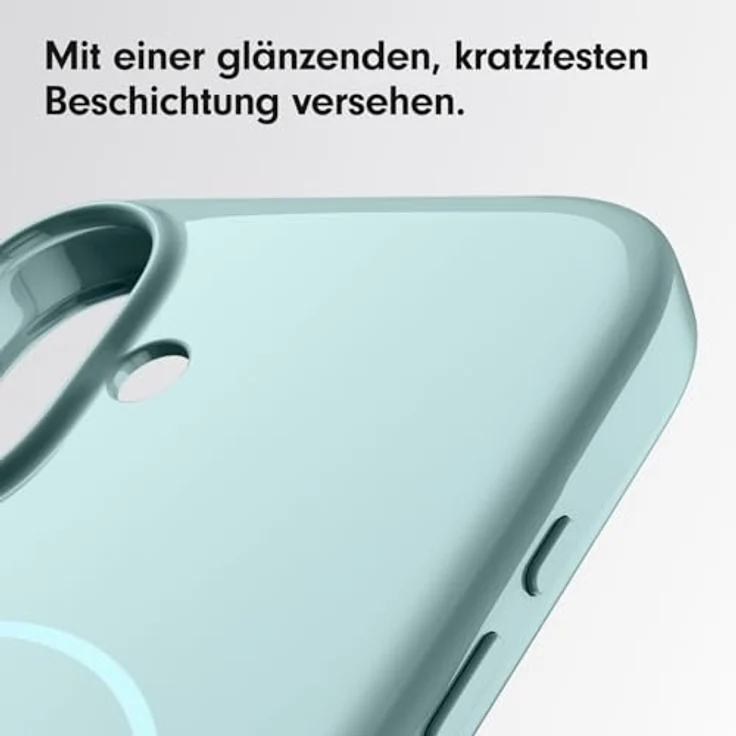 beats Case iPhone 16 - MagSafe, Kratzfeste Schutzhülle, passgenau, Innenfutter aus Mikrofaser - Pazifikblau – Bild 5