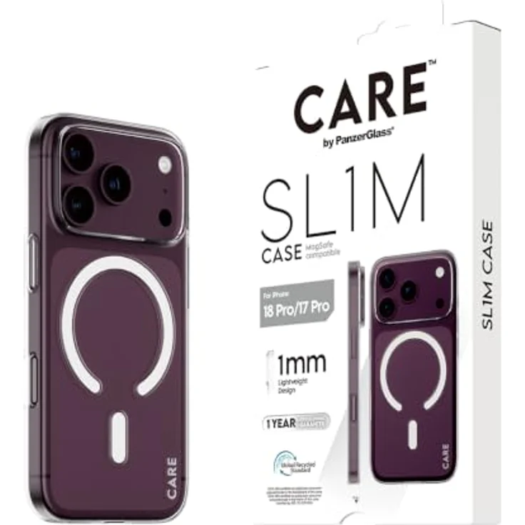 CARE by PanzerGlass SL1M Case Transparent mit MagSafe für Apple iPhone 18 Pro | 17 Pro, schützende Handyhülle mit Fall- und Kratzschutz – Bild 6