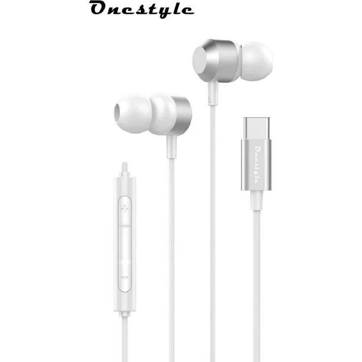 Onestyle EP-01 Headset weiß, kabelgebunden, mit USB-C Anschluss