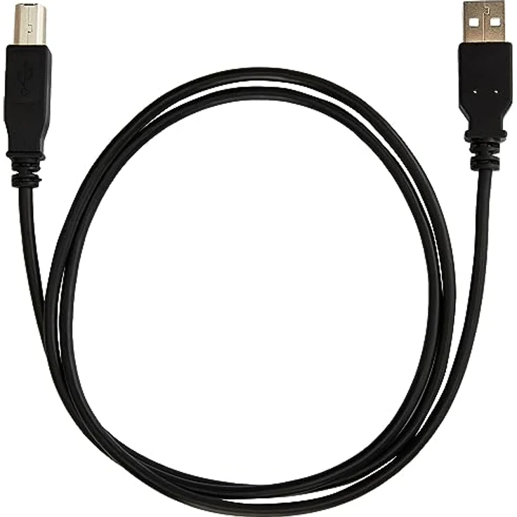 PremiumCord USB 2.0 High Speed Kabel M/M 1m, A Stecker auf B Stecker, USB Verbindungskabel für Scanner usw, Doppelt geschirmt, AWG28, Farbe schwarz, Länge 1m – Bild 2