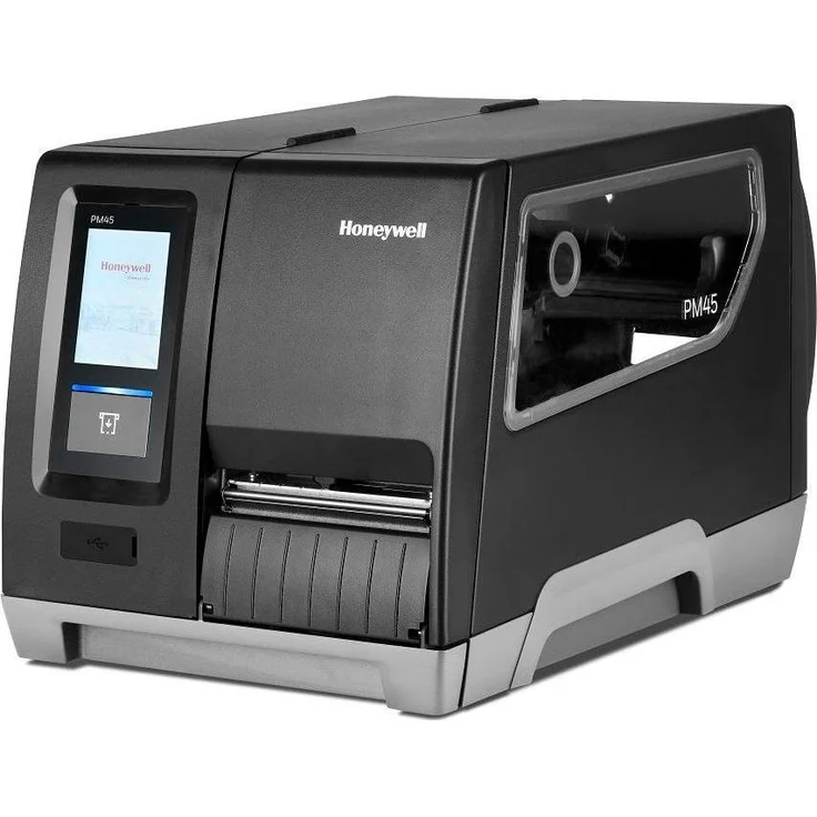 Honeywell PM45A, Etikettendrucker mit Full Touch Display, 90000 dpi, schnell und robust, Schwarz