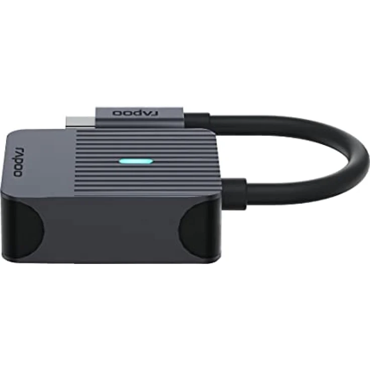 Rapoo UCA-1003 USB-C auf VGA Adapter FullHD 1080p, Aluminium, kompatibel mit MacBook Pro, MacBook Air, iPad Air / Pro, Surface Pro / Go, Laptop, Notebook, Smartphone – Bild 3