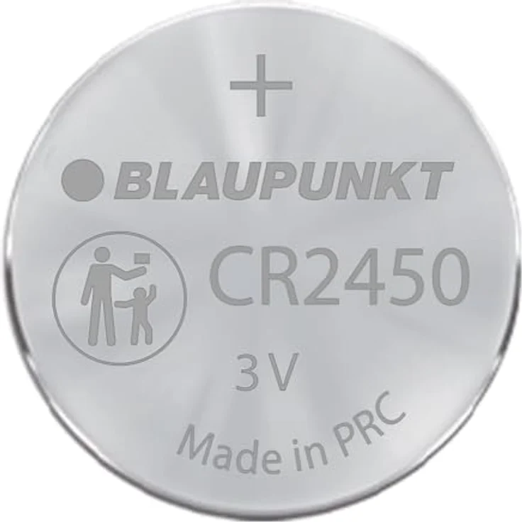 Blaupunkt CR2450 Lithium Coin Knopfzelle, langlebig mit bis zu 10 Jahren Haltbarkeit, temperaturbeständig von -30°C bis +60°C, 1 Stück im Blister – Bild 2