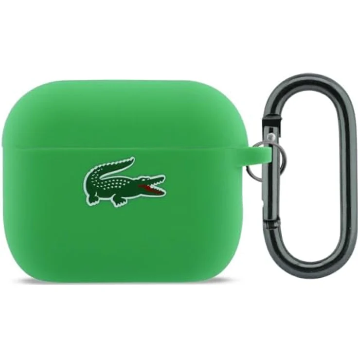 Lacoste Case Silicone Croc Logo für AirPods Pro 3, Kopfhörer Hülle und Schutzhülle, grün – Bild 1