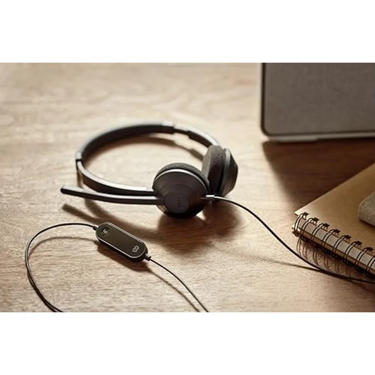 Cisco Headset 322 USB, Dual-On-Ear-Kopfhörer mit Webex Controller, Carbon Black, 2 Jahre Garantie – Bild 2