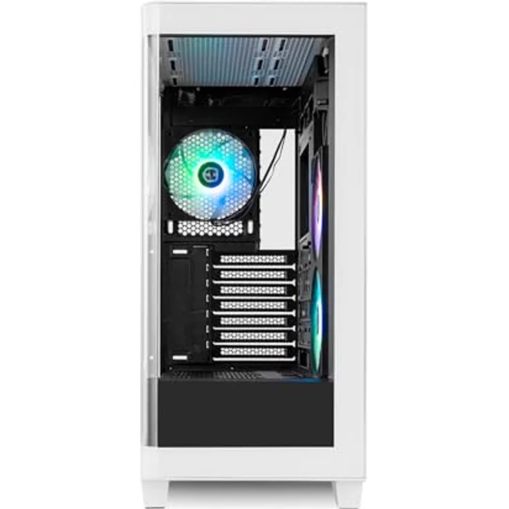 NOX Hummer ETHER, Miditower PC-Gehäuse mit gehärtetem Glas, USB-C und Anti-Staubfilter, Schwarz – Bild 2