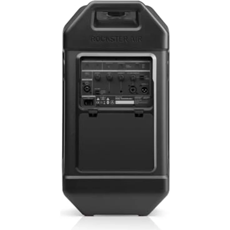 Teufel Fender x ROCKSTER AIR 2 - Großer Tragbarer Bluetooth Lautsprecher - Leistungsstarker Mobiler Party Speaker mit Langer Akkulaufzeit (58 h), Instrumentenanschlüsse, DJ, Mikro - Steel Black – Bild 3