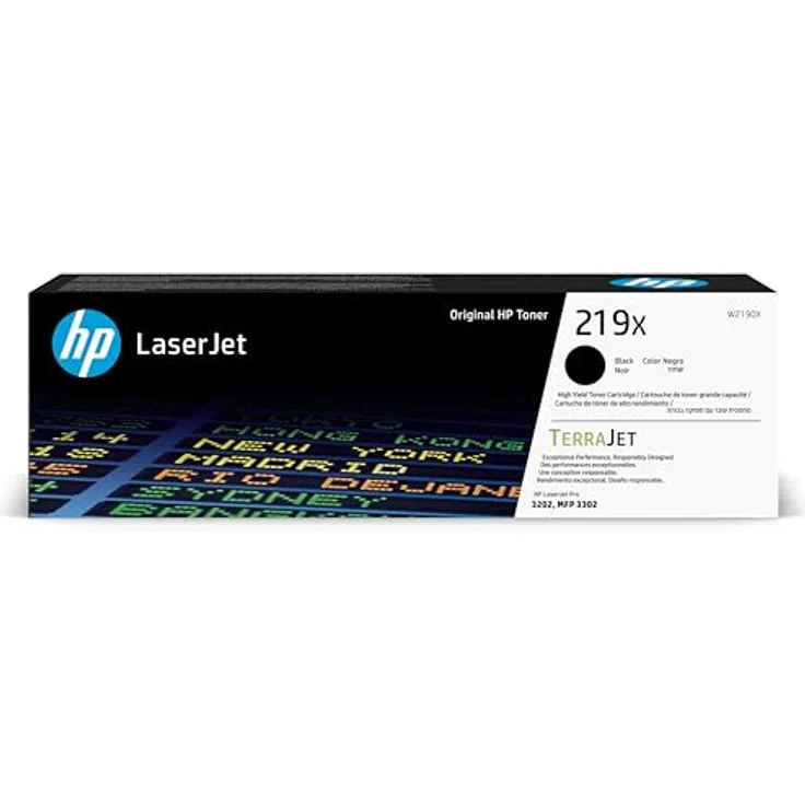 HP 219X Original LaserJet-Tonerkartusche Schwarz, Druckleistung bis 3.200 Seiten, kompatibel mit LaserJet Pro 3202 und MFP 3302 – Bild 1