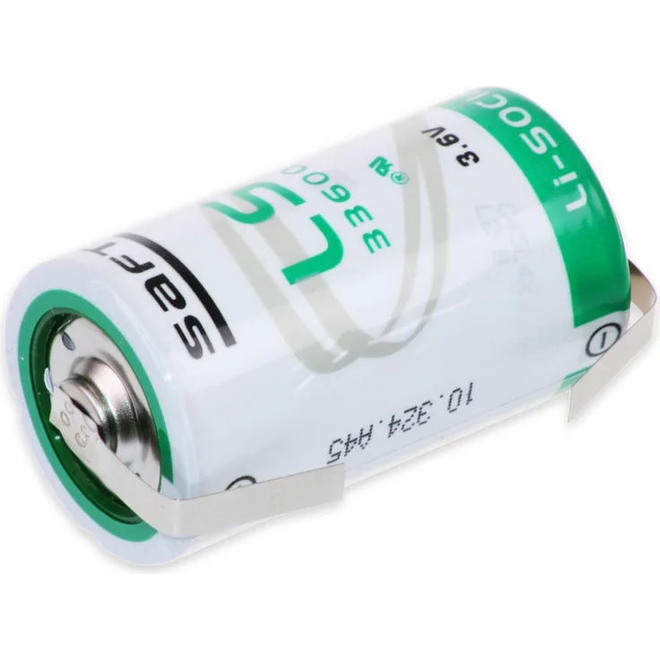 SAFT Lithium-Batterie LS 33600-CNR, D, 3,6 V, 17000 mAh, mit U-Lötfahne