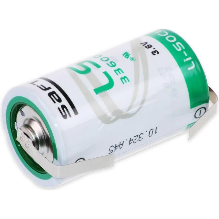 SAFT Lithium-Batterie LS 33600-CNR, D, 3,6 V, 17000 mAh, mit U-Lötfahne