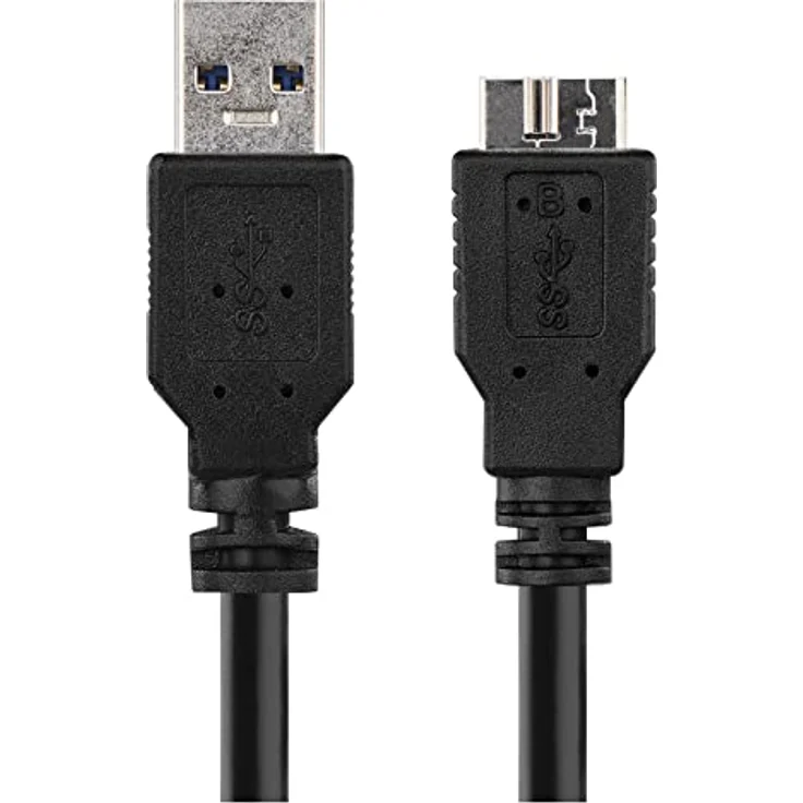 EMOS Festplattenkabel 3.0 Micro USB auf USB, 5 Gbit/s, 1m, schwarz – Bild 3