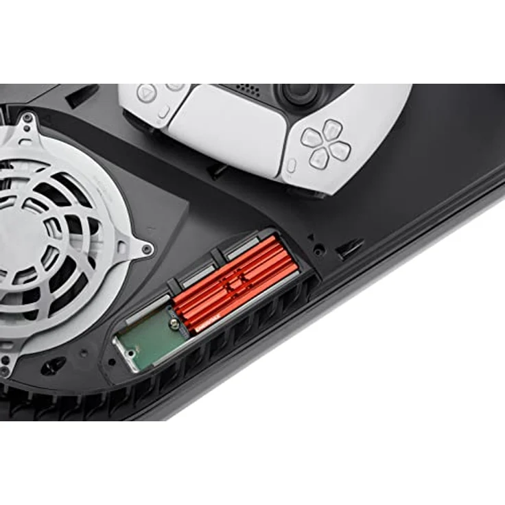 ENERMAX M.2 2280 SSD Aluminium Kühlkörper für PS5/PC; doppelseitig inkl. Wärmeleitpads; ESC001-B, rot – Bild 2