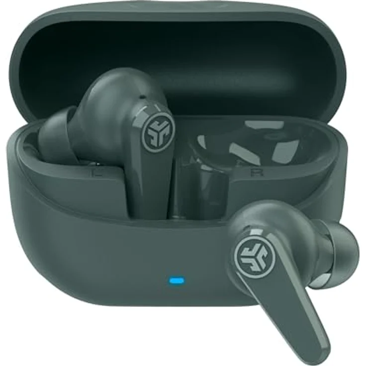 JLab Go Pods ANC, In-Ear Kopfhörer mit Bluetooth, Hybrid-Geräuschunterdrückung, 26+ Std. Akkulaufzeit, Multipoint, IP55, Salbei – Bild 1