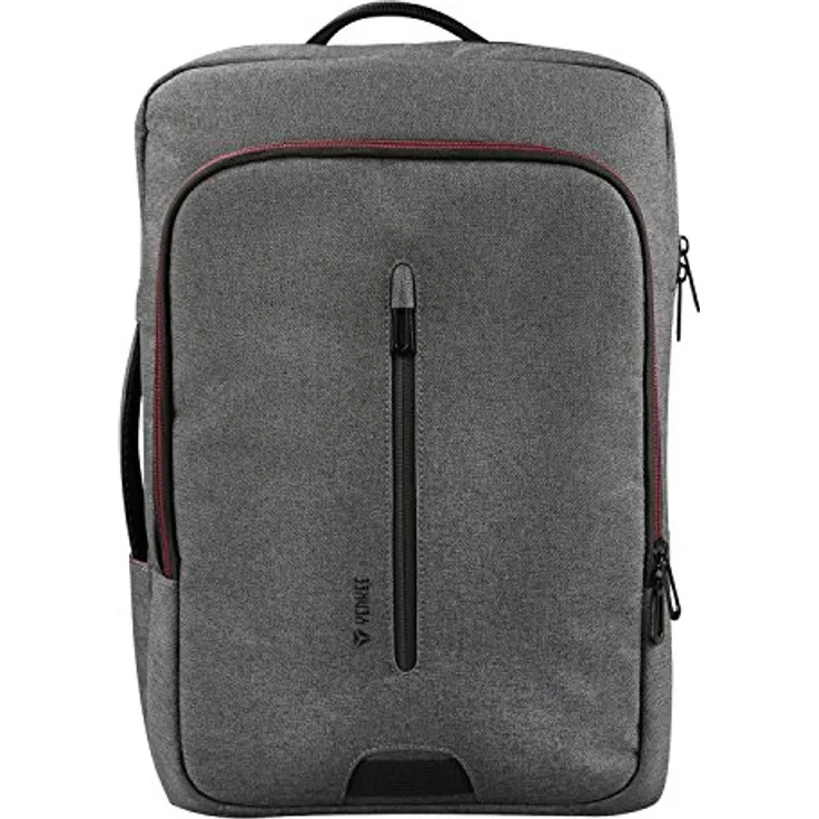 Yenkee YBB 1522GY Konvertierbarer Notebookrucksack TARMAC 15,6", 3 in 1 Rucksack