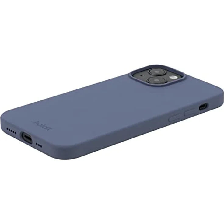Holdit Silikonhülle iPhone 14/13-0,8mm Ultra dünn Handyhülle Silikon - Trendy Slim Silicone case mit Voller Schutz (erhöhte Kante für Kameraschutz) - Pacific Blue – Bild 3