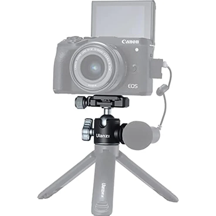 Ulanzi U-80L Arca Side Cold Shoe Ball Head Stativkopf, Belastbar bis 10kg, verstärktes Aluminiummaterial, 1/4" Anschlussklemme – Bild 4