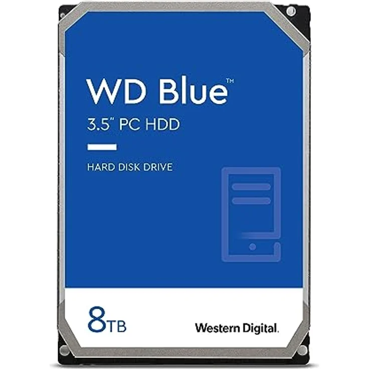 WD Blue 8 TB 3,5-Zoll-PC-Festplatte, 5400RPM, mit 6 Gbit/s-SATA, 256MB Cache – Bild 1