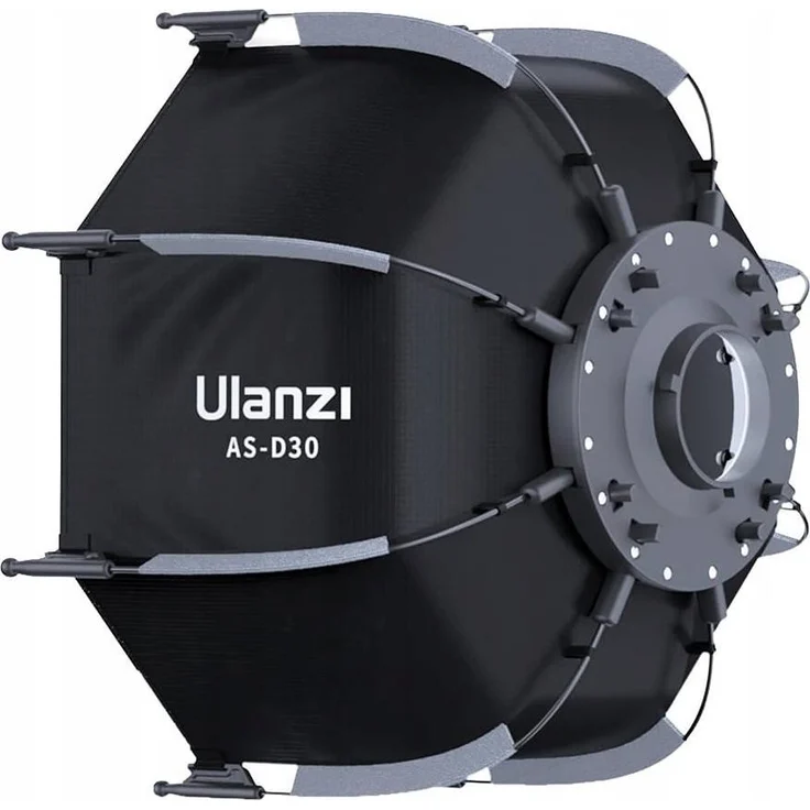 Ulanzi AS D30, 30 cm Softbox und Reflektor mit Wabenraster für gleichmäßige Lichtverteilung, kompatibel mit Ulanzi LT024 und LT023