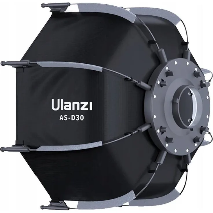 Ulanzi AS D30, 30 cm Softbox und Reflektor mit Wabenraster für gleichmäßige Lichtverteilung, kompatibel mit Ulanzi LT024 und LT023