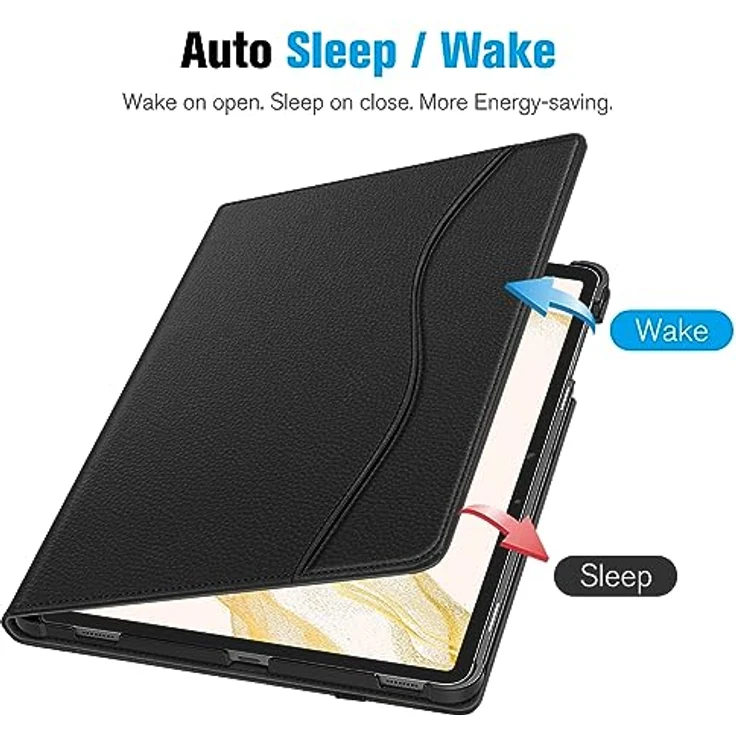 Fintie Tablet-Hülle für Samsung Galaxy Tab S8 Plus 2022/S7 FE 2021/S7 Plus 2020 12.4 Zoll, Multi-Winkel Folio Schutzhülle mit S Pen Halter, Dokumentschlitze und Auto Schlaf/Wach Funktion in verschiedenen Farben – Bild 5