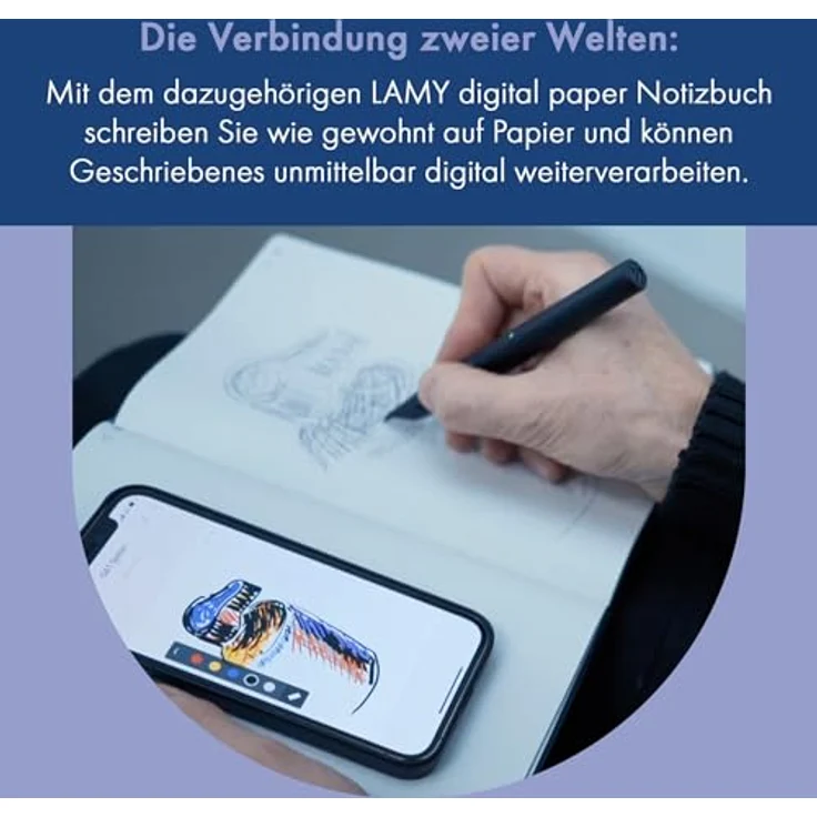 LAMY Eingabestift safari all black ncode, Smartpen mit ergonomischem Griffstück - Preisvergleich – Bild 6