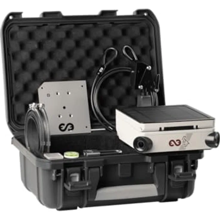 Enlaps Tikee 4, Wetterfeste Zeitraffer-Kamera mit 6K Panoramabilder, 12 MP Sensor, 256GB microSD, Solarbetrieb