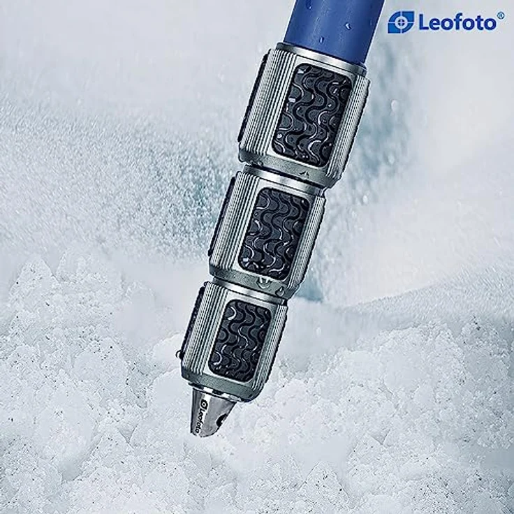 Leofoto LP-284C+LH-30 Poseidon-Series, CNC Stativkit mit 10-lagigen Karbonfaser-Beinrohren, 10 kg Traglast, blau – Bild 7