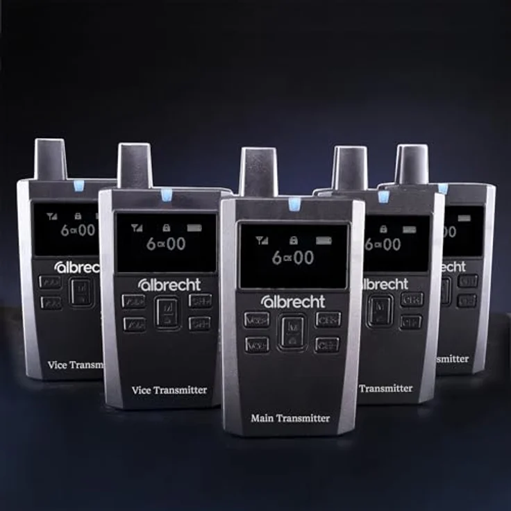 Albrecht 29931.S2 Multicom 2, CB-Handfunkgerät mit Vollduplex-Kommunikation für bis zu 5 Personen, wasserfest, 0.30 km Reichweite – Bild 6