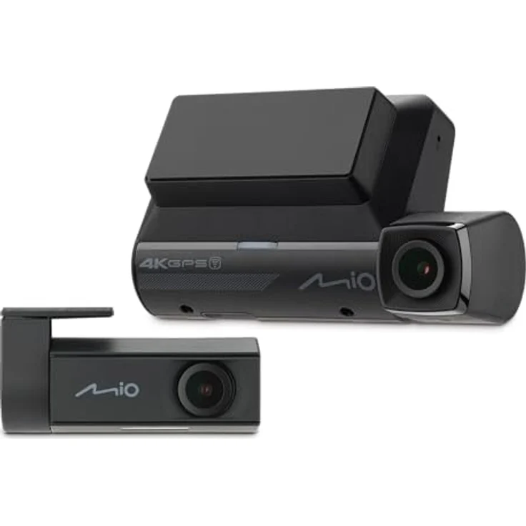Mio MiVue 955W Dual car dash camera (GPS-Empfänger, 4K), Dashcam, Schwarz – Bild 1
