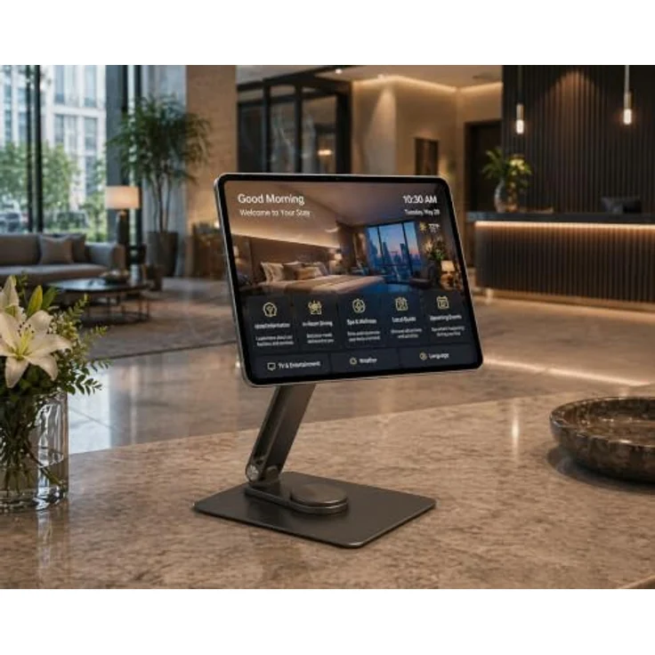smart things Magnetische Halterung für iPad Pro 11" (M5 & M4), höhenverstellbar mit Rotationsfunktion, anthrazit – Bild 5