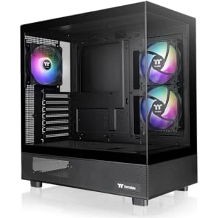 Thermaltake View 270 Plus TG ARGB | Mid Tower Chassis | Black mit Tempered Glass Panels und 360-mm-Radiator Unterstützung – Bild 1